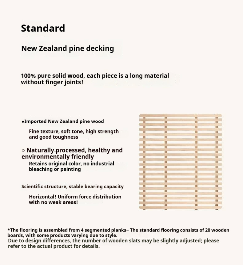 Rubberwood Solid Wood French Retro Soft Bed