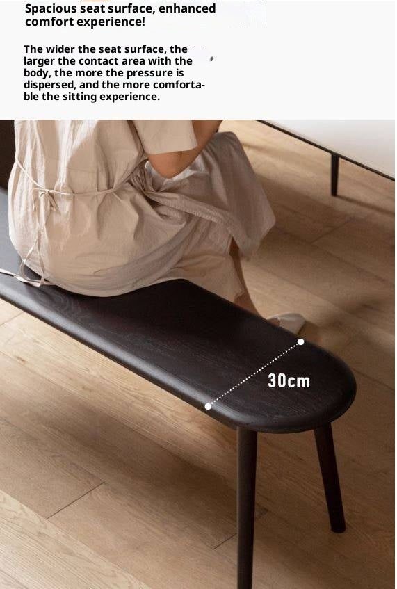 Oak Solid Wood Long Vintage Bench