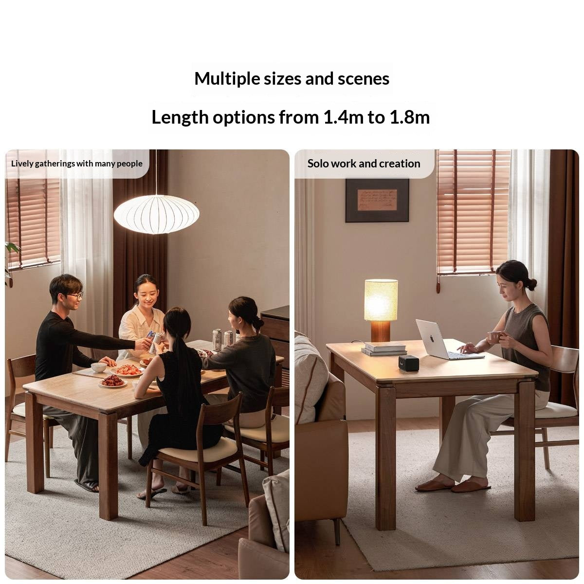 Black Walnut Solid Wood Vintage Travertine Slab Dining Table