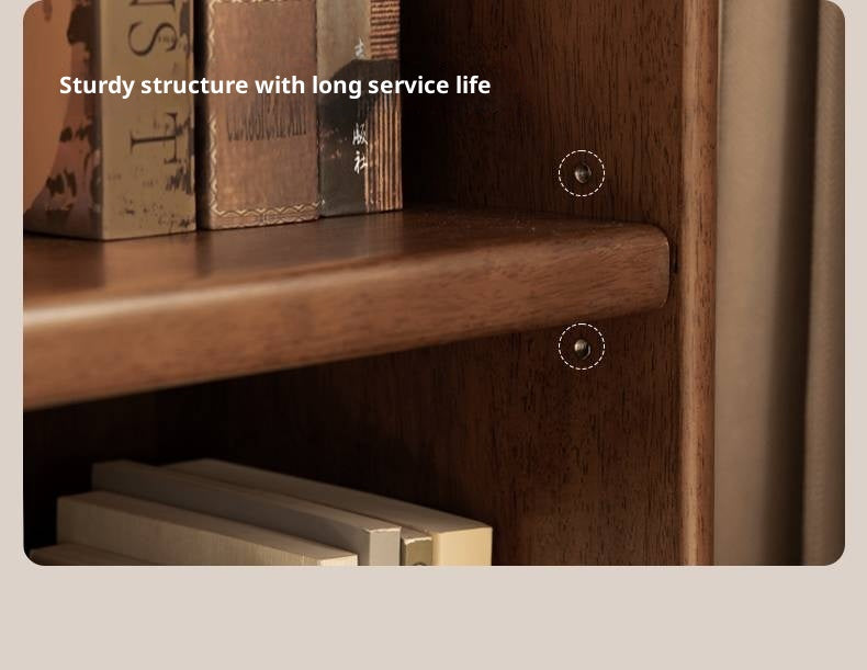 Solid Rubberwood Modern Bookcase