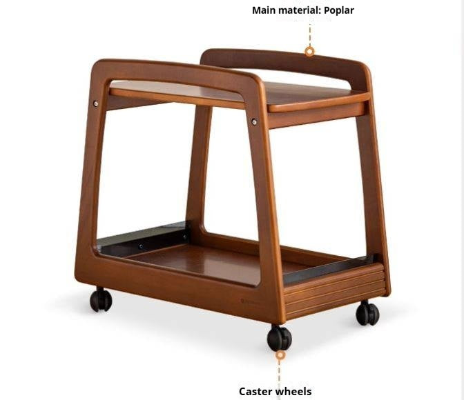 Poplar Solid Wood Antique Style Side Table