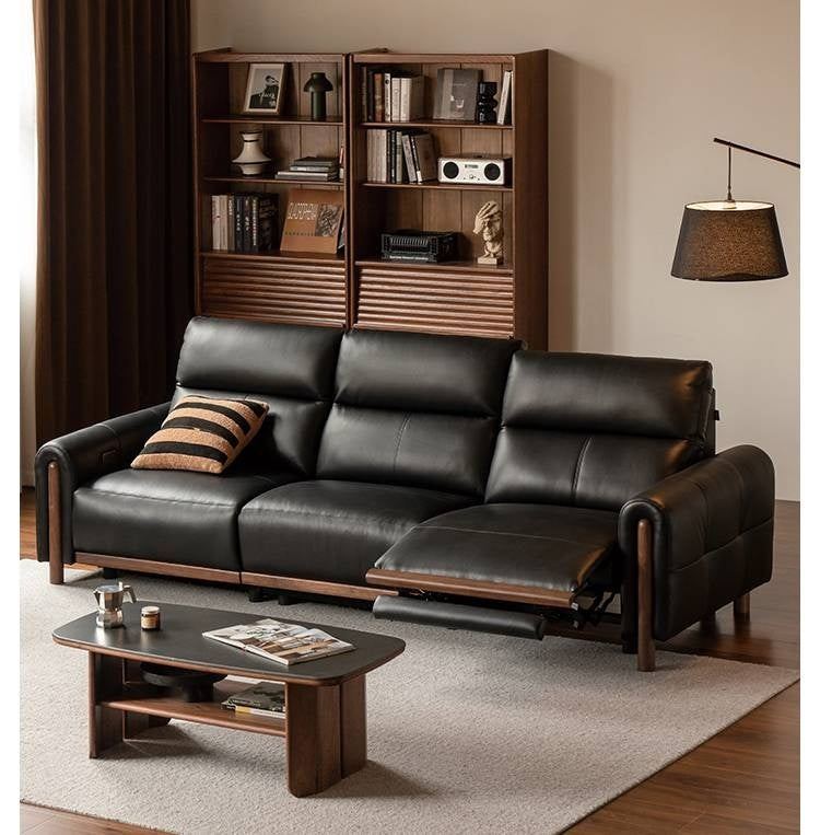 Top Grain Genuine Leather Zero Wall Power Reclining Sofa