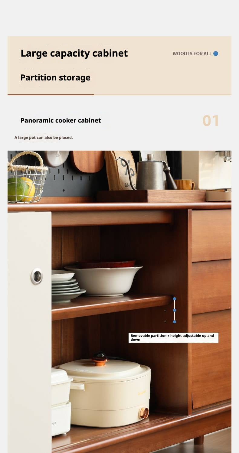 Poplar Solid Wood Retro Sideboard.
