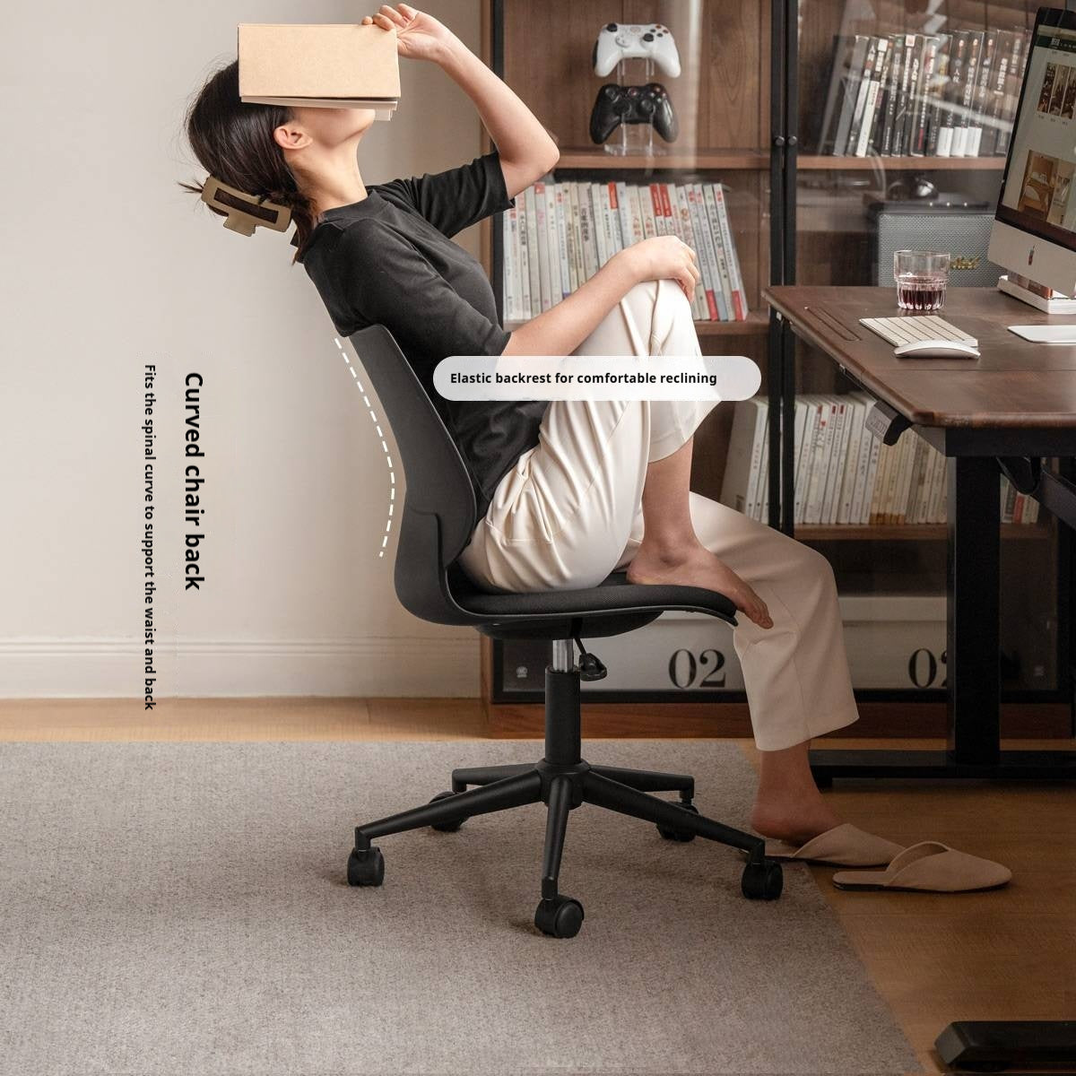 Fabric Adjustable And Casual Office Chair