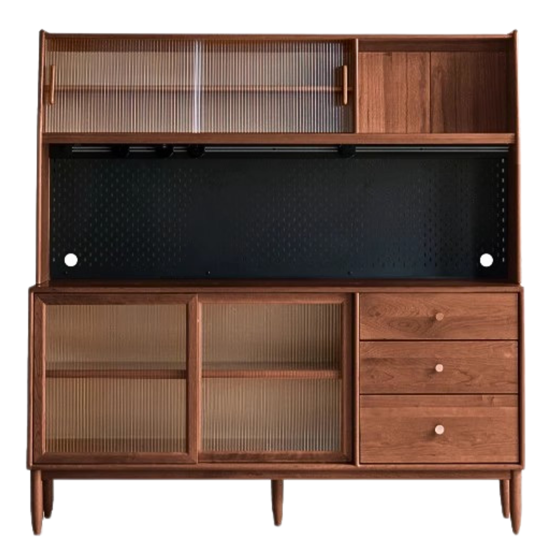 Cherry Solid Wood Sideboard High Cabinet Multi-Functional Buffet