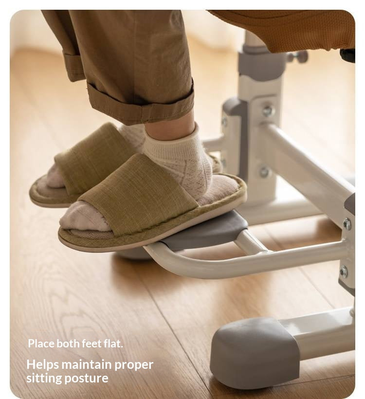 Ergonomic Height-Adjustable Kids Study Chair with Mesh Back and Footrest
