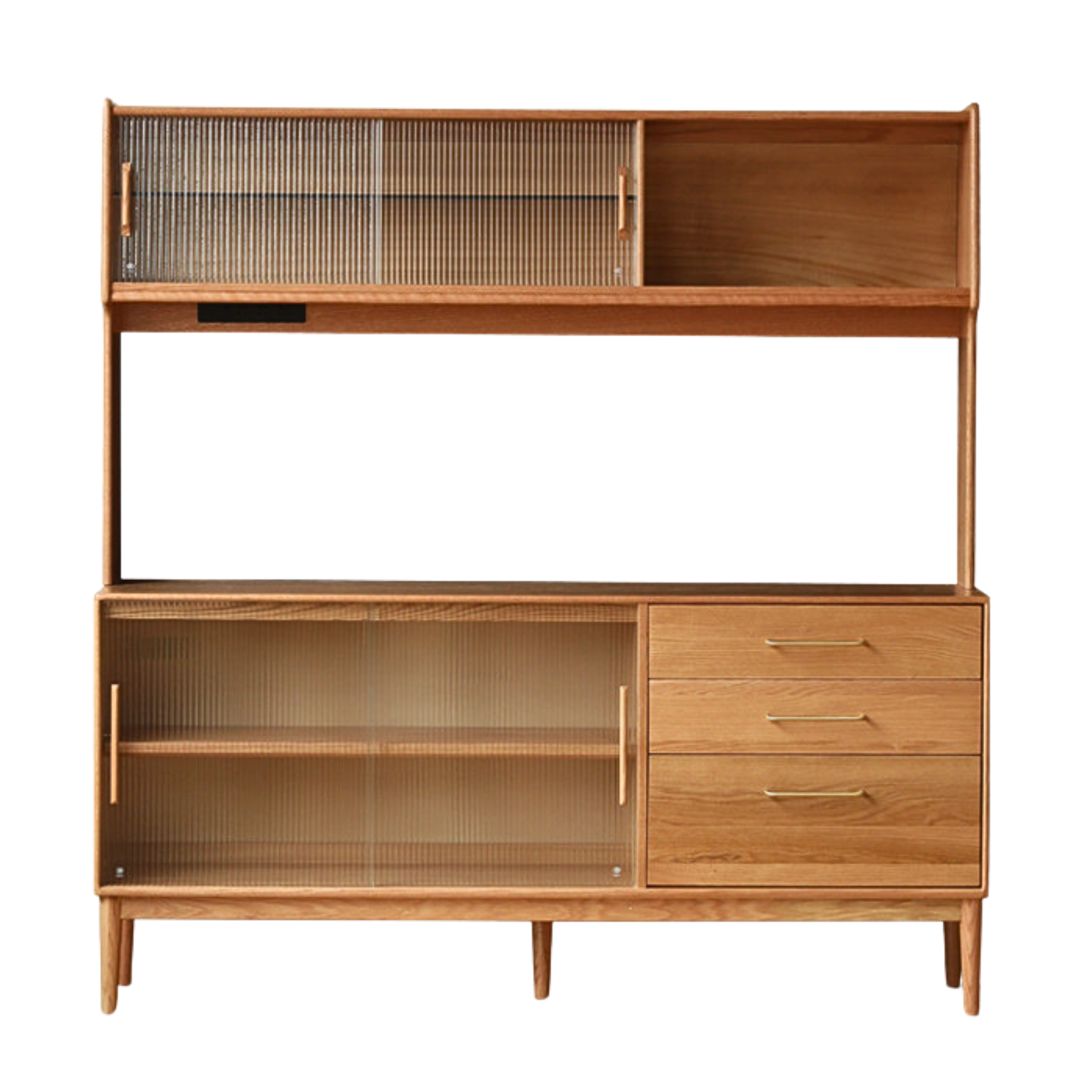 Oak Solid Wood Modern Multifunctional Sideboard