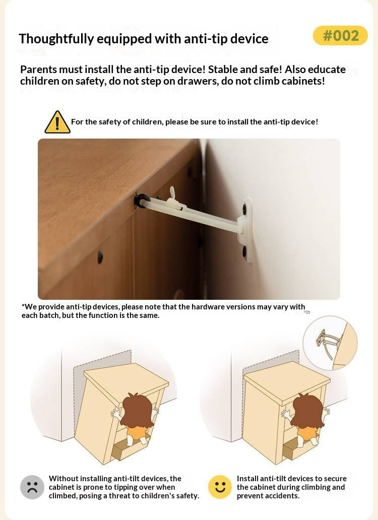 Solid Rubberwood Children's Bookcase with Sliding Doors and Toy Storage