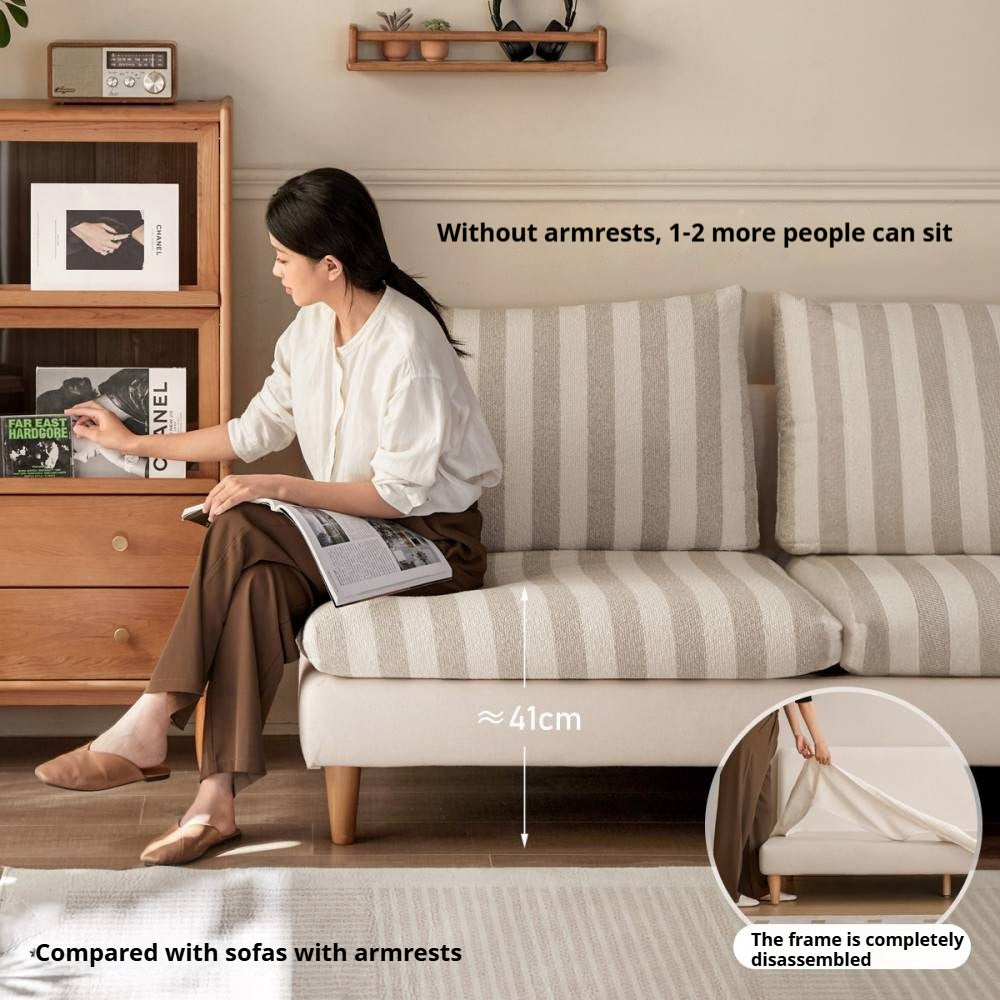 Natural, healthy Cotton Linen Fabric Sofa