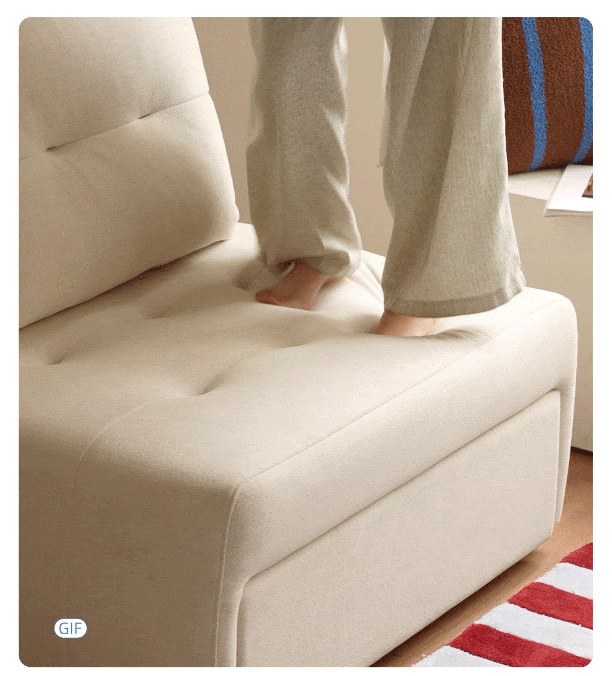 3-in-1 Convertible Sleeper Chair with Adjustable Backrest
