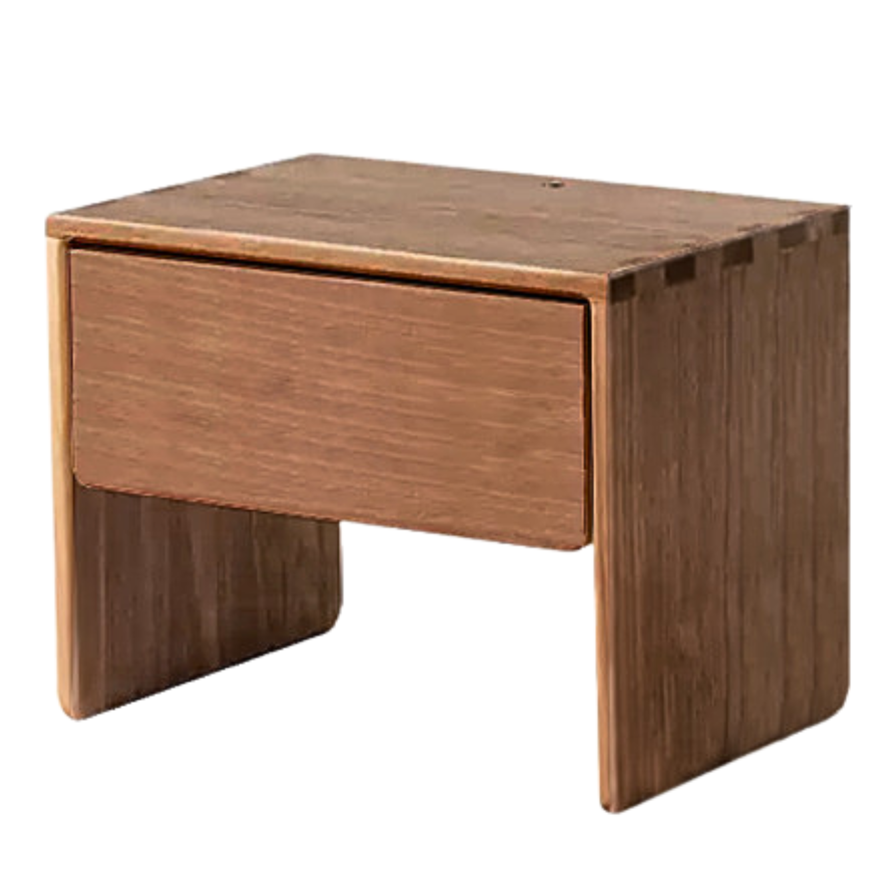 Black Walnut, Ash Solid Wood Simple Modern Nightstand