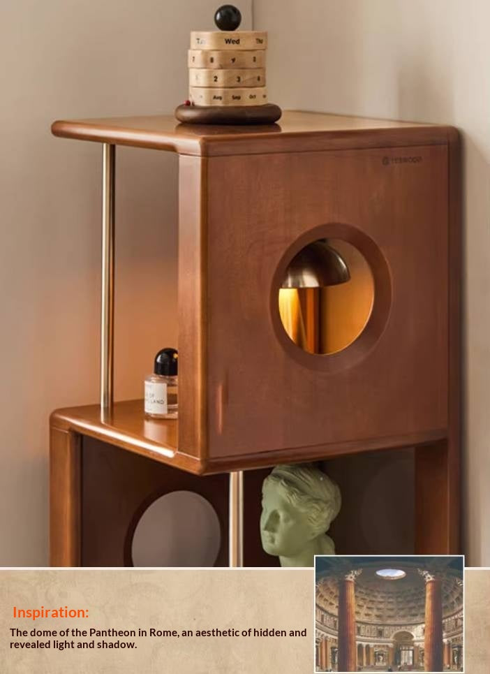 Poplar Solid Wood Antique Style Bookshelf