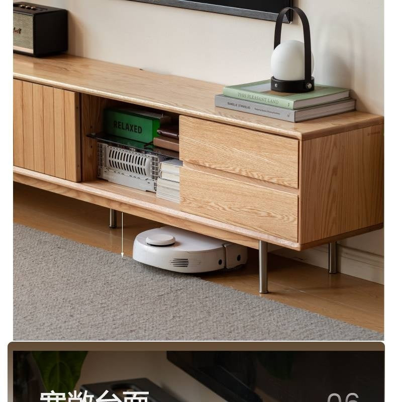 Oak Solid Wood Modern TV Сabinet.