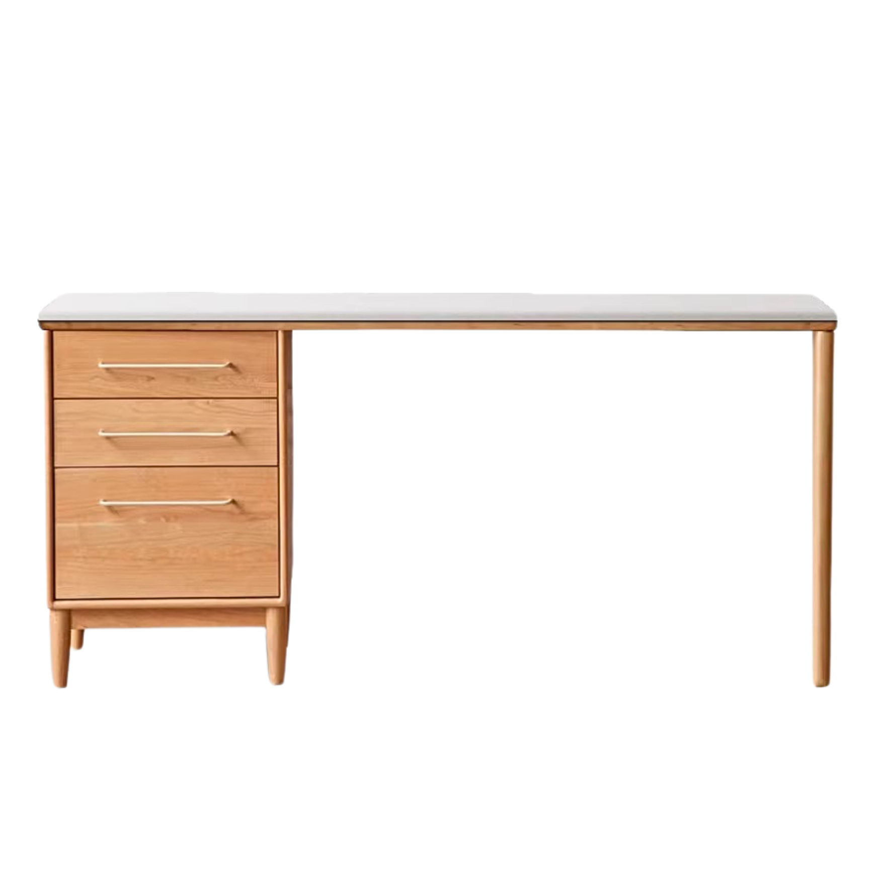 Cherry, Oak Solid Wood, Solid RubberWood Japanese Style Buffet Cabinet