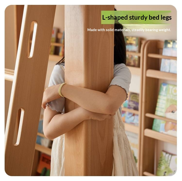 Beech Solid Wood Children's Loft Bed