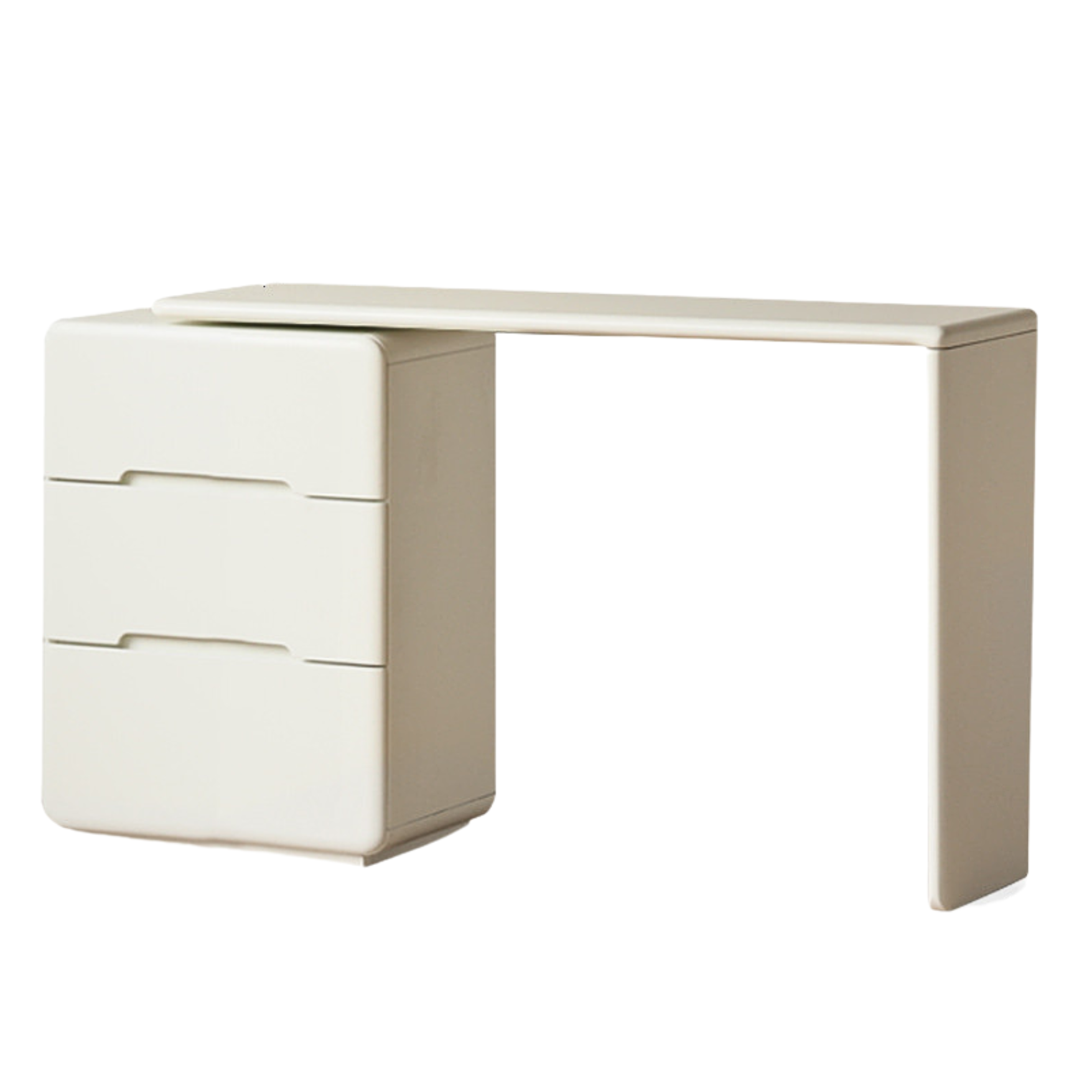 Poplar Solid Wood, Solid Rubberwood Cream Air Makeup Table.
