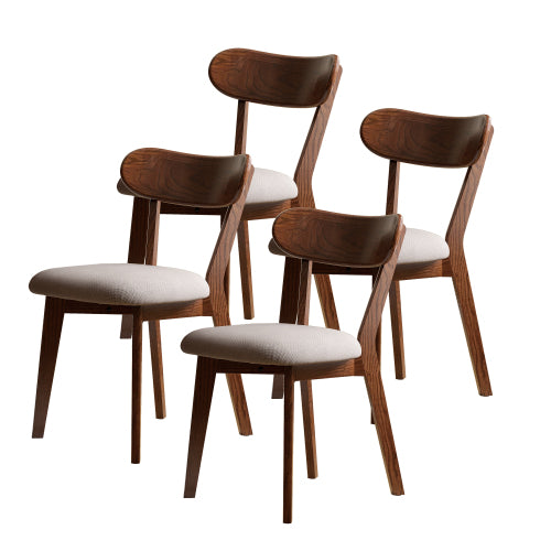 Oak Solid Wood Upholstered Dining Chair