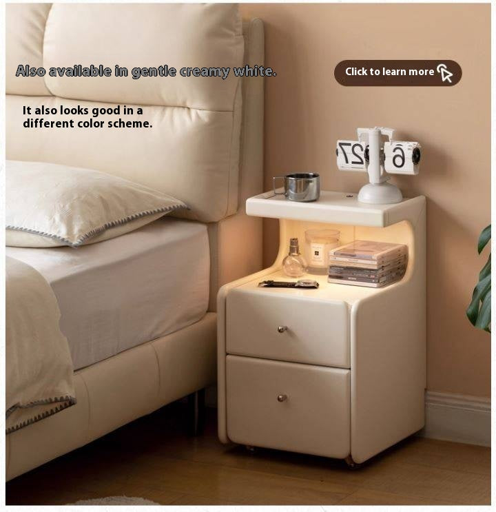 Solid RubberWood Multi Functional Nightstand.