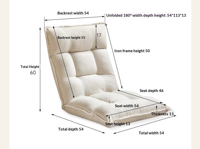 Lounger Lazy Balcony Backrest Chair