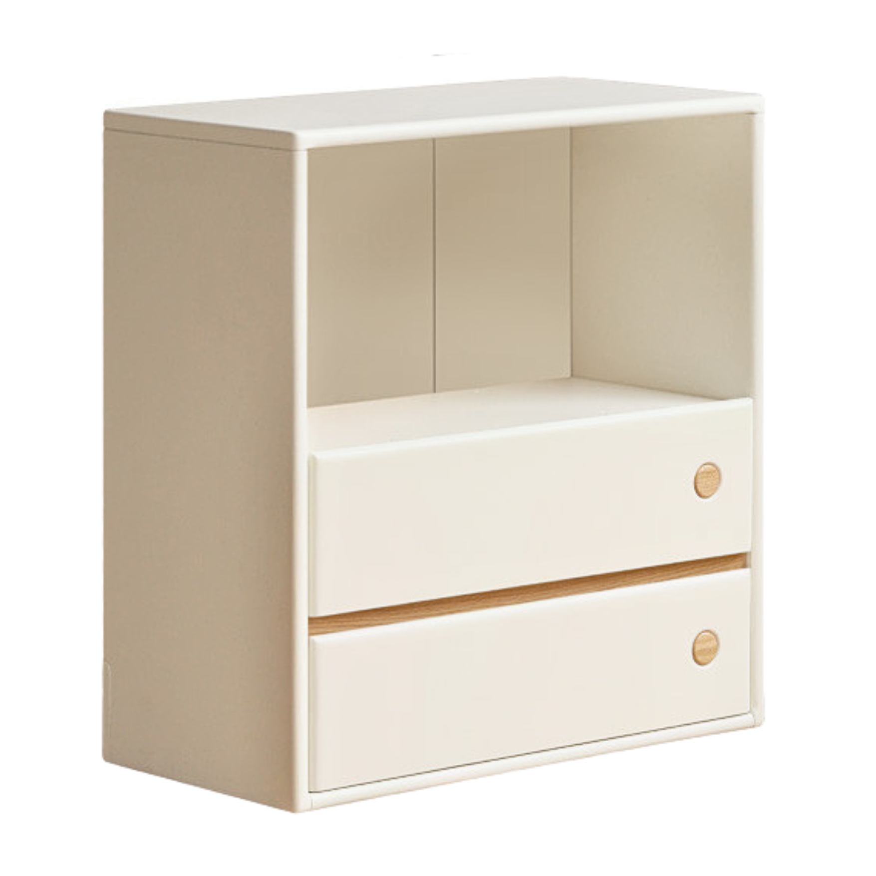 Solid Rubberwood Storage Multi-Functional Storage Bookcase.