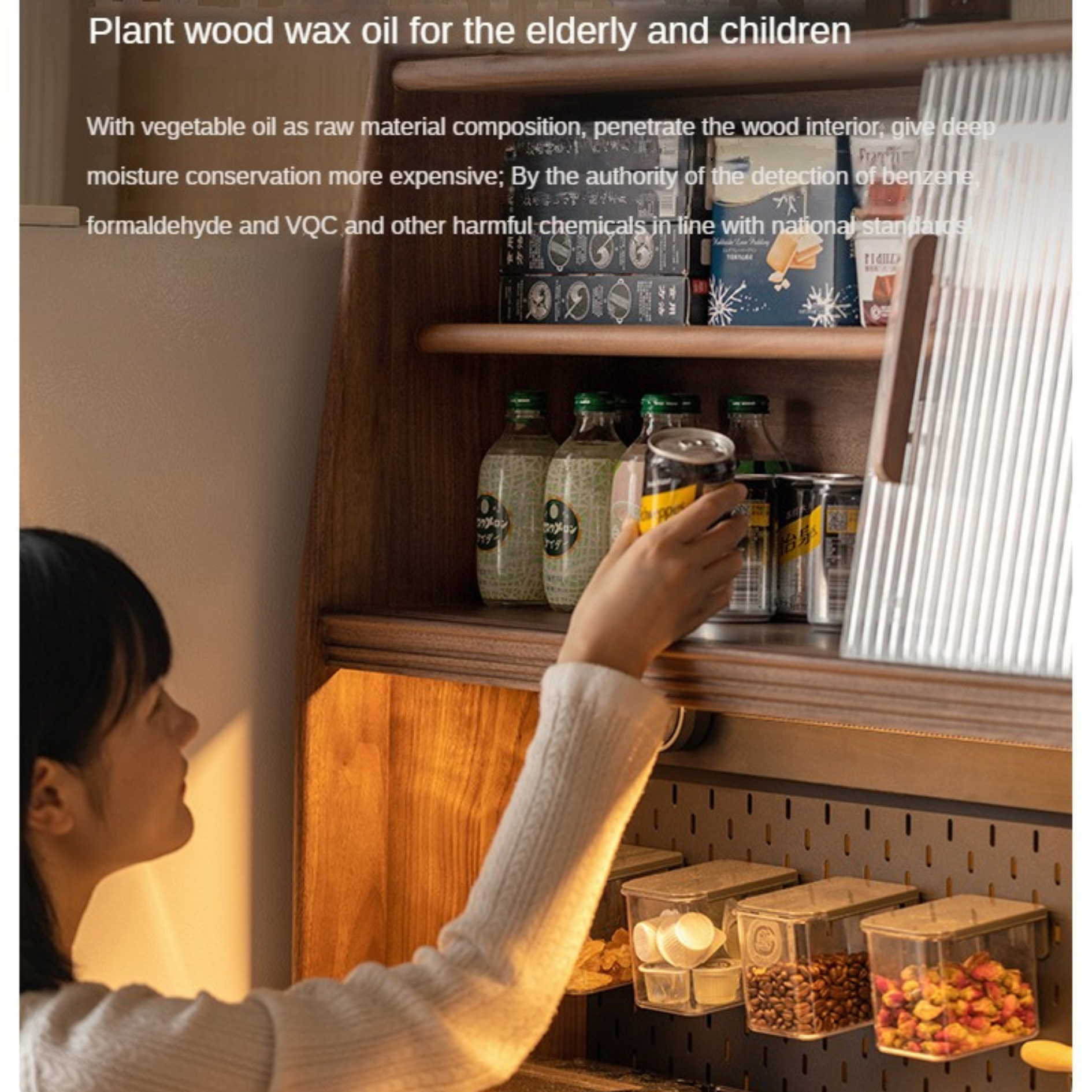 Black Walnut Solid Wood Simple Modern Sideboard