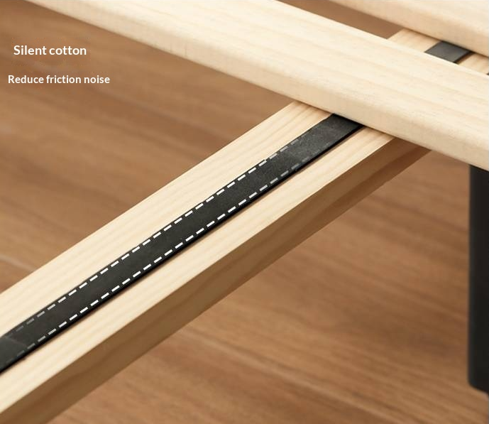 Poplar, Ash Solid Wood Large Board High Headboard Double Household Large Bed