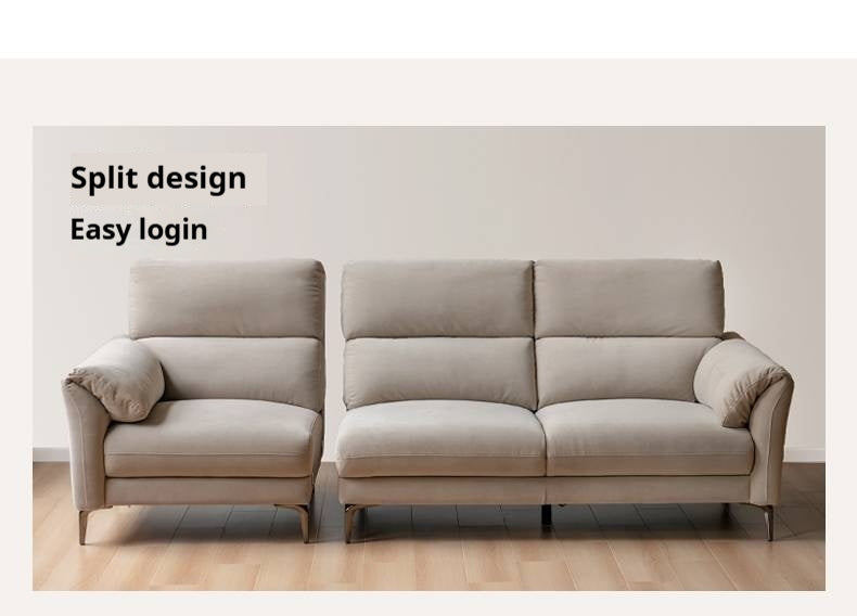Wool Gray Flannel Fabric Sofa