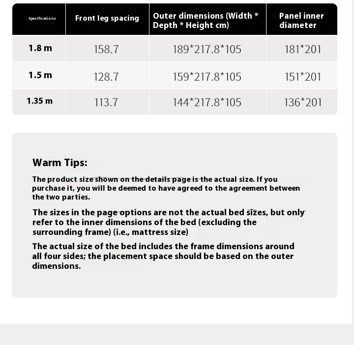 Oak Solid Wood Modern Bed