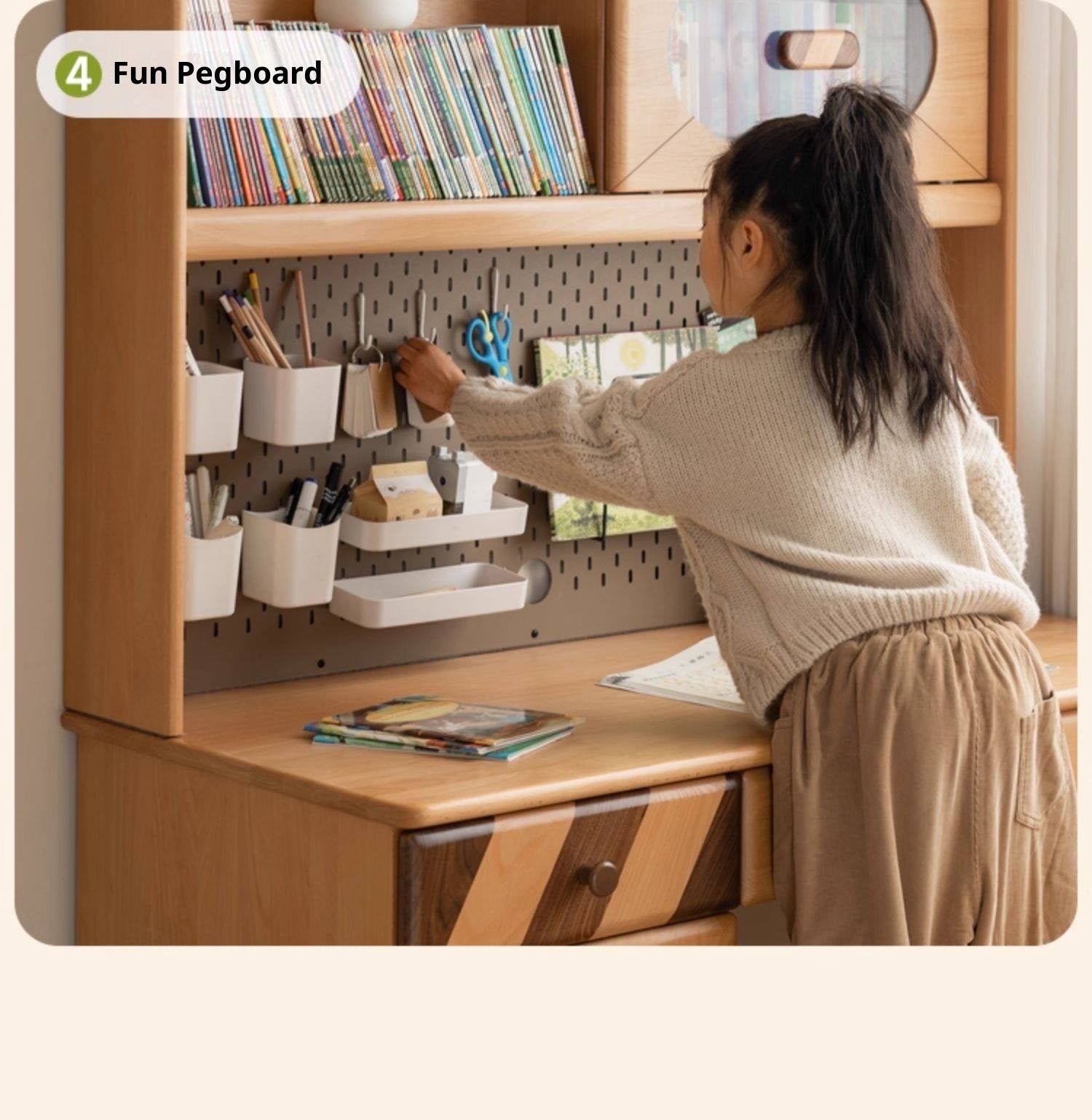 Beech Solid Wood Children s Learning Desk