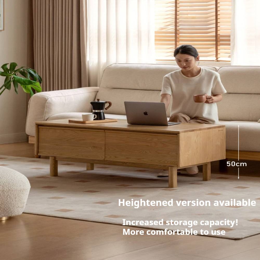 Ash, Oak Solid Wood Solid Wood Coffee Table