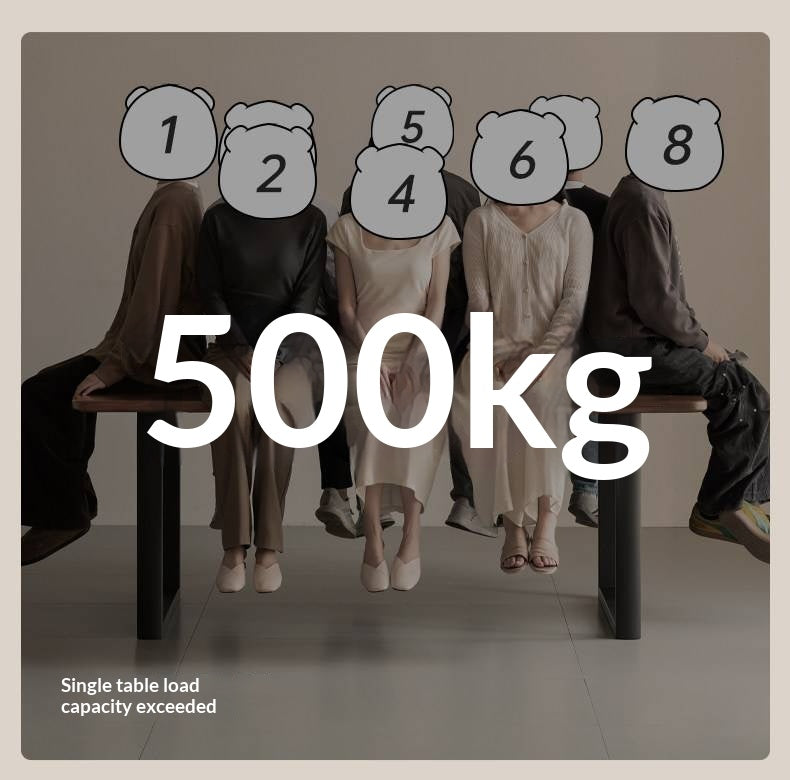 Black Walnut, Sandalwood Solid Wood Italian Light Luxury Dining Table