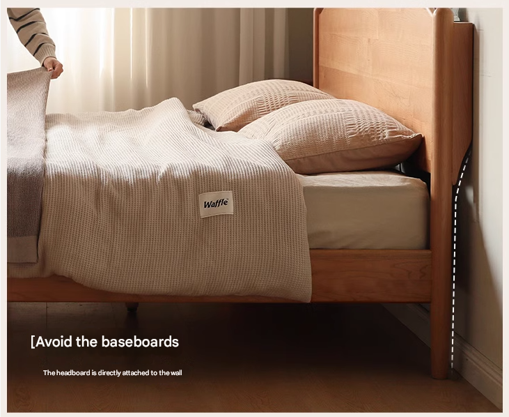 Cherry Solid Wood Bed