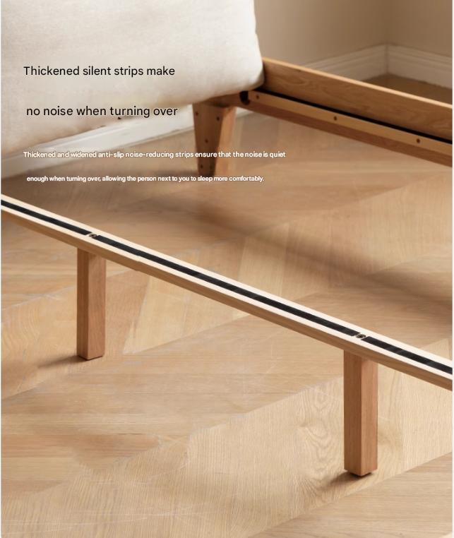Oak Solid Wood Soft Bed