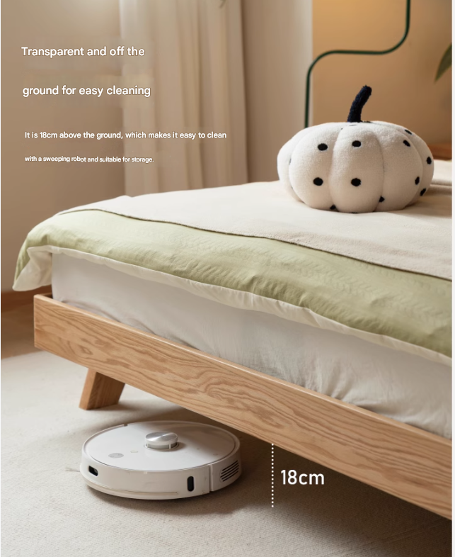 Oak Solid Wood Soft Bed