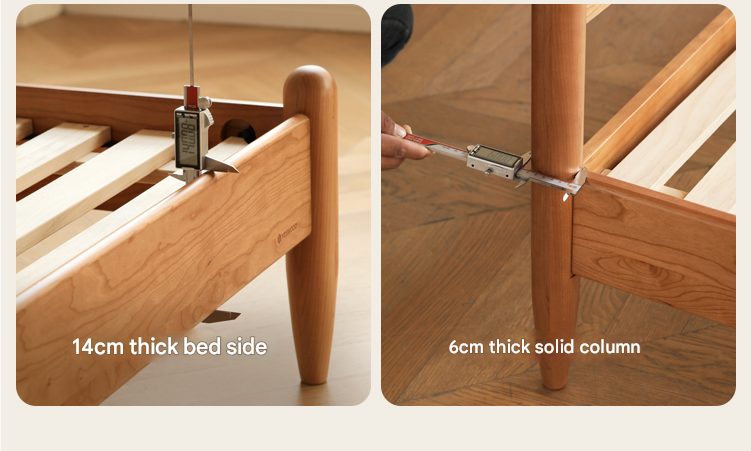 Oak, Black Walnut, Сherry Wood Bed