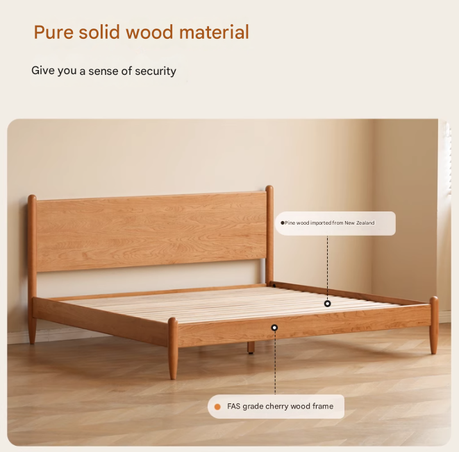 Oak, Black Walnut, Сherry Wood Bed