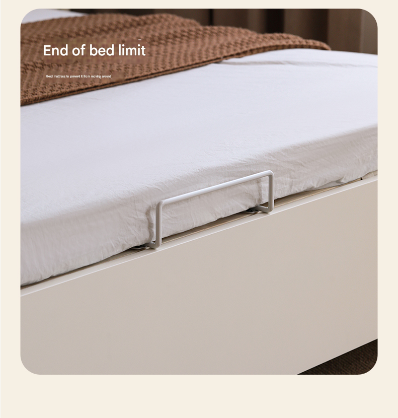 Rubber Wood, Oak Solid Wood French Style Box Bed