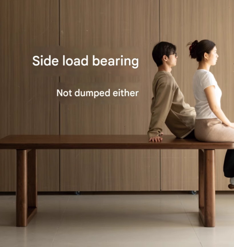 Black Walnut Solid Wood Large Board Dining Table