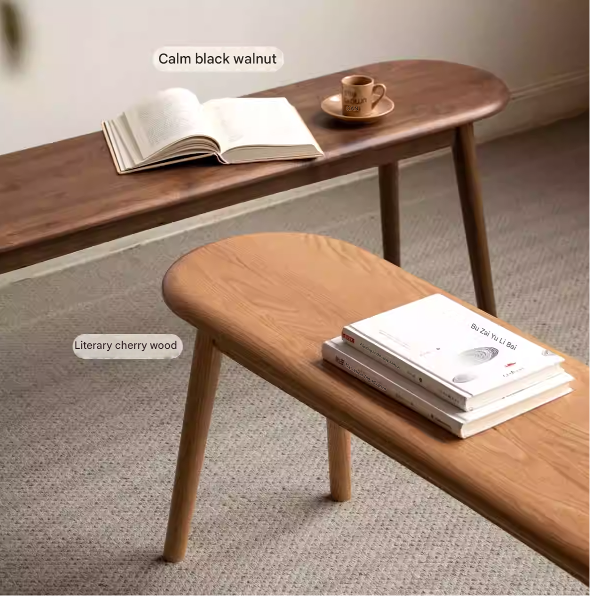 Oak Solid Wood Simple Bench