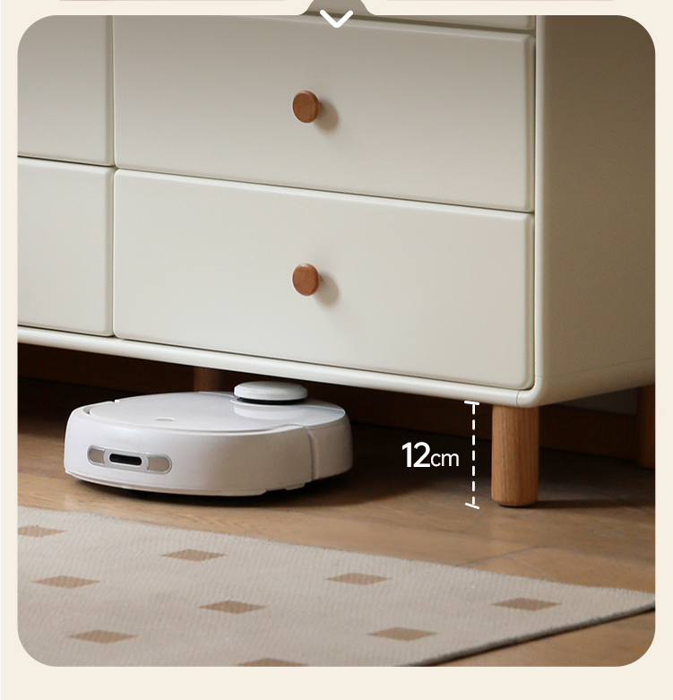 Solid Rubberwood Cream Style Chest of Drawers