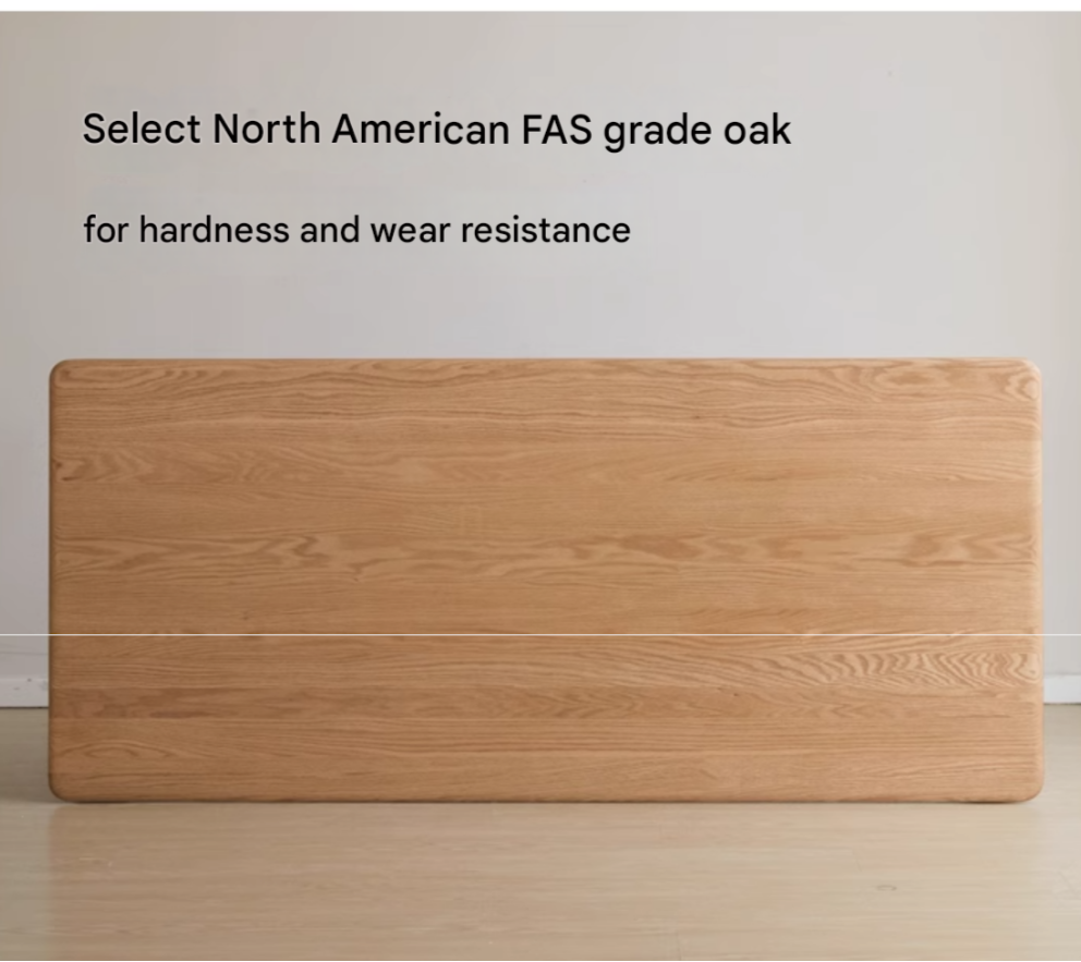 Oak, Ash Solid Wood Long Office Desk