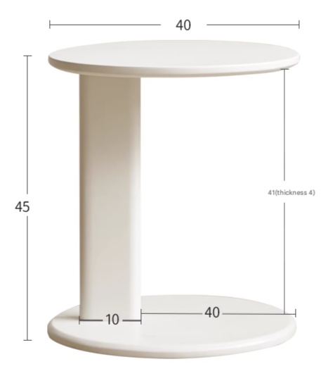 Oak Solid Wood Modern Creative Cream Style Coffee Table.