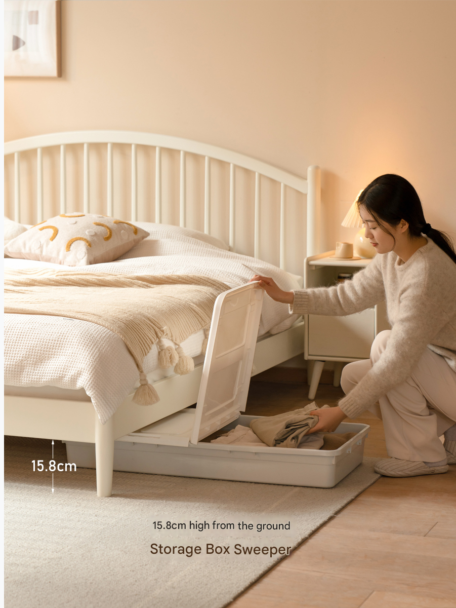 Beech, Poplar Solid Wood Bed