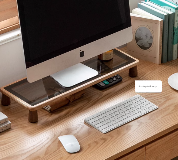 Rubberwood, Oak Solid Wood Table Shelves