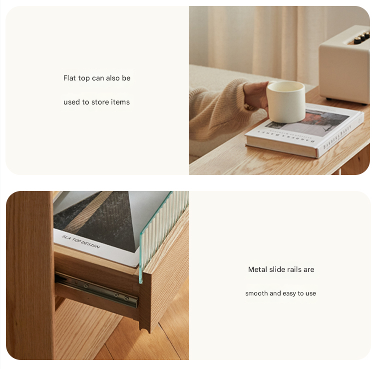 Oak Solid Wood Modern Bookcase