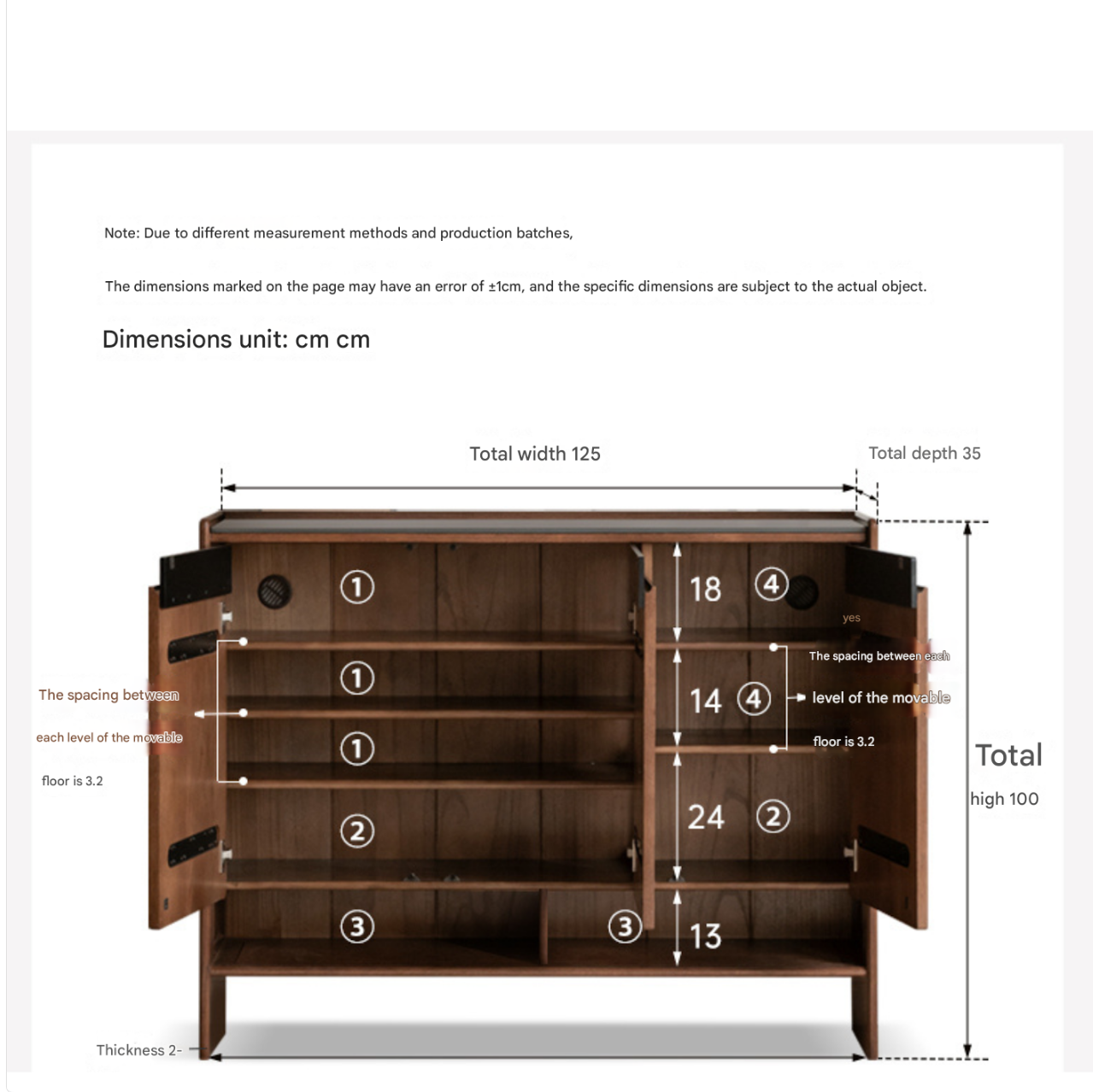 Oak Solid Wood Modern Rock Board Shoe Cabinet