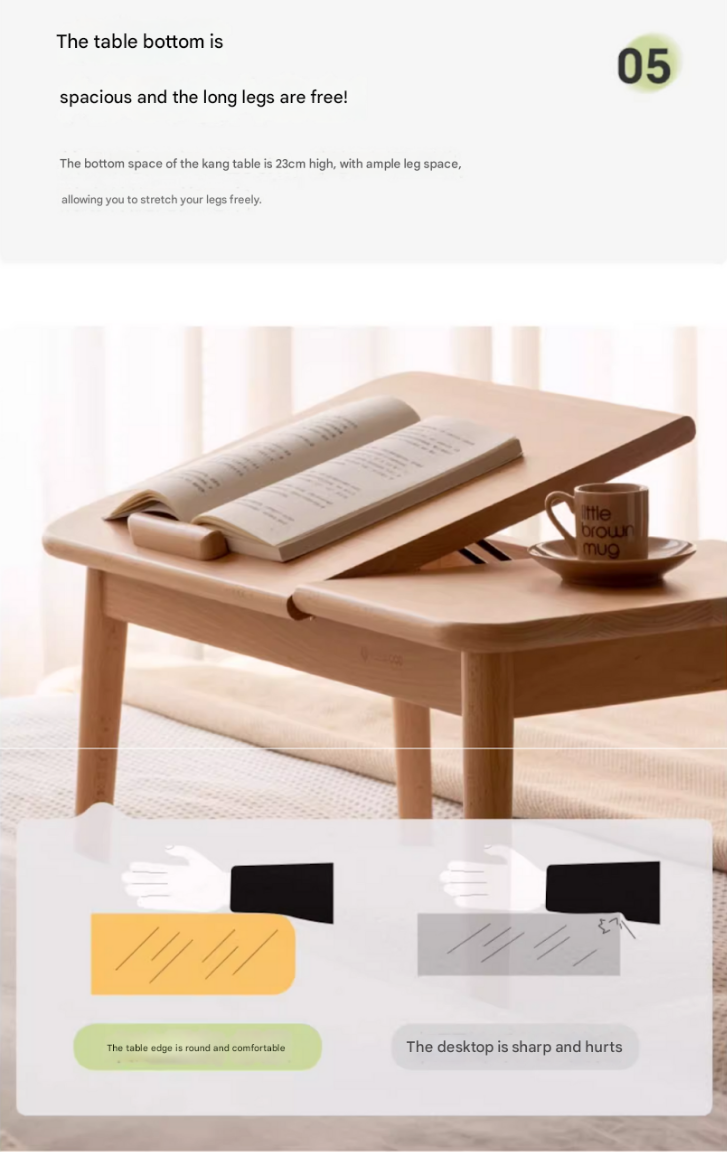 Oak Solid Wood Bay Window Table
