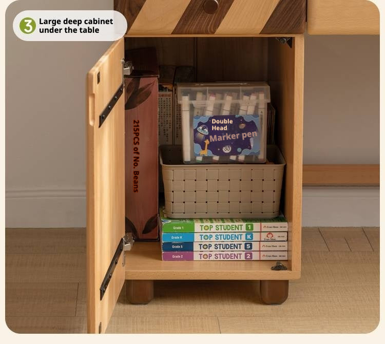 Beech Solid Wood Children's Study Table.