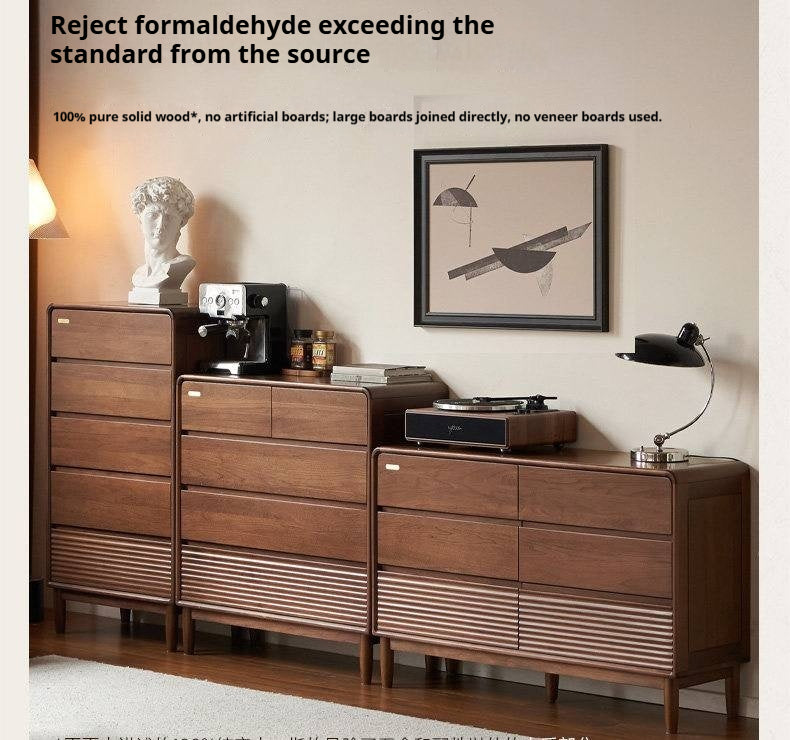 Catalpa Solid Wood Modern Chest of Drawers