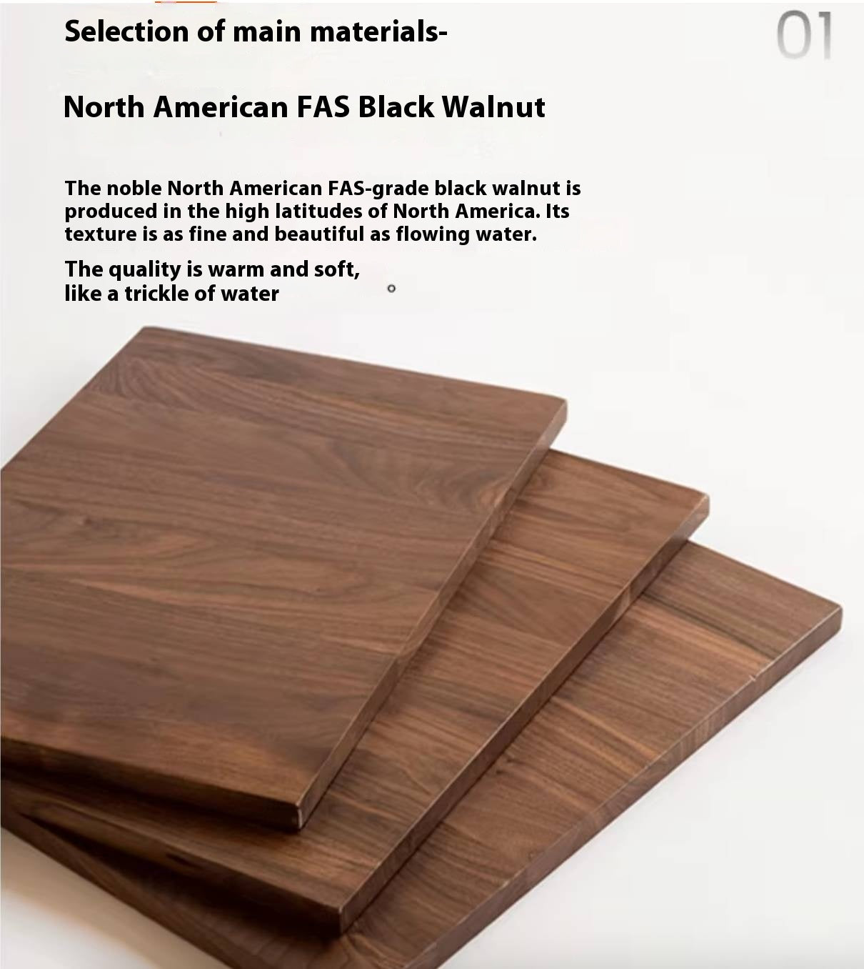 Oak, Black Walnut, South American Walnut, Solid Longan Hardwood, Red Zebrawood Solid Wood Light Luxury Sideboard